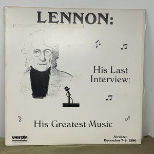 Lennon His Last Interview Greatest Music RADIO SHOW 4 LP's